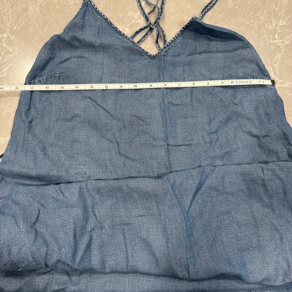 GAP Maxi Dress Blue Chambray with Pockets Size Small - Picture 12 of 12